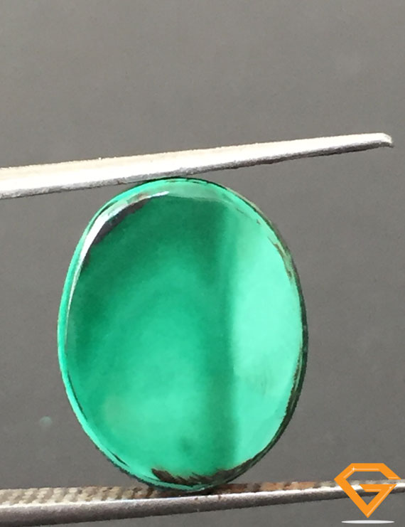 12.36 ct Natural Certified Malachite stone